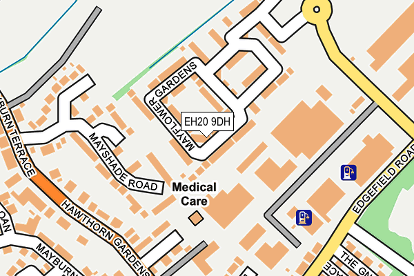 EH20 9DH map - OS OpenMap – Local (Ordnance Survey)