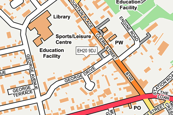 EH20 9DJ map - OS OpenMap – Local (Ordnance Survey)