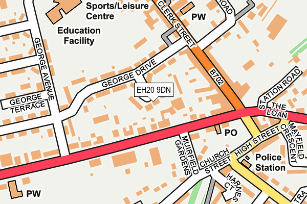 EH20 9DN map - OS OpenMap – Local (Ordnance Survey)