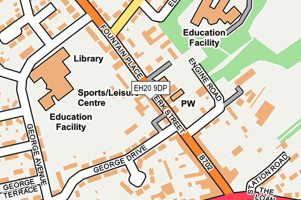 EH20 9DP map - OS OpenMap – Local (Ordnance Survey)