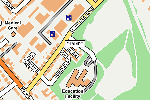 EH20 9DQ map - OS OpenMap – Local (Ordnance Survey)