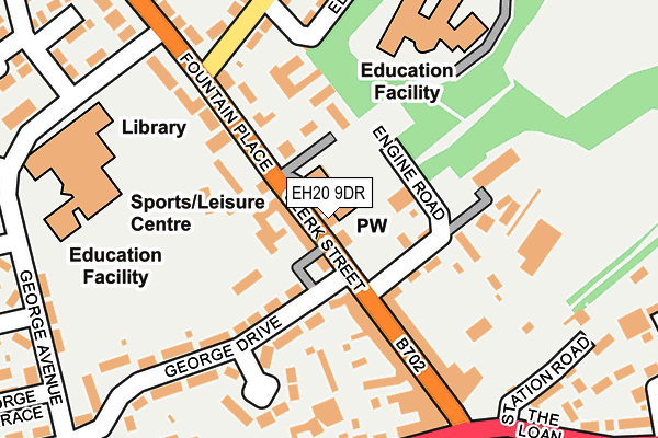EH20 9DR map - OS OpenMap – Local (Ordnance Survey)