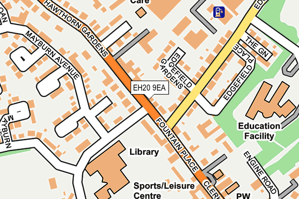 EH20 9EA map - OS OpenMap – Local (Ordnance Survey)