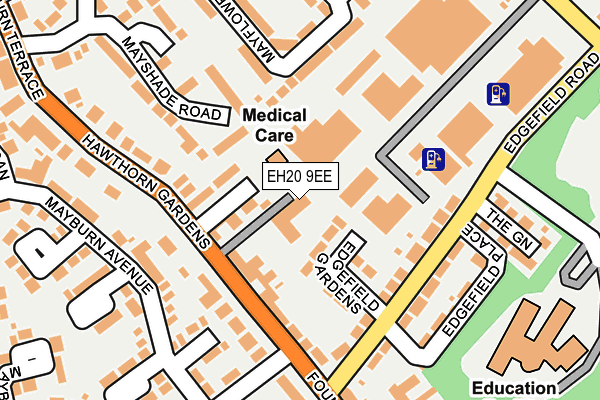 EH20 9EE map - OS OpenMap – Local (Ordnance Survey)