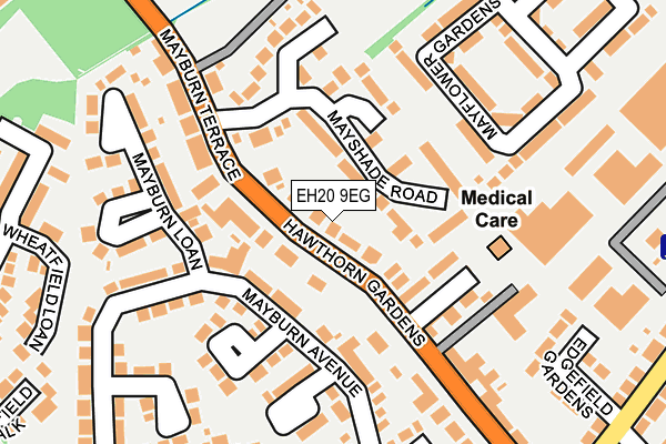 EH20 9EG map - OS OpenMap – Local (Ordnance Survey)