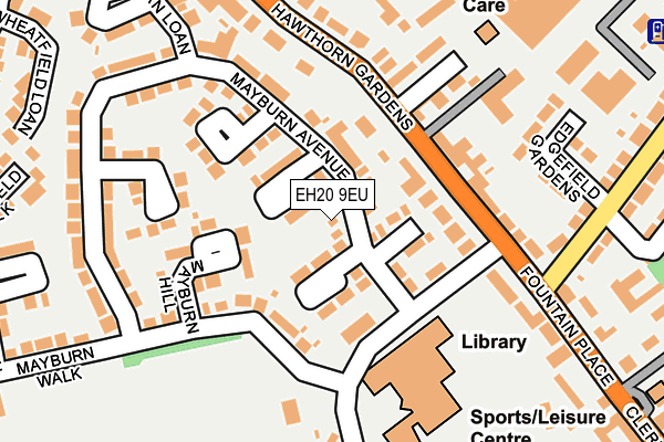 EH20 9EU map - OS OpenMap – Local (Ordnance Survey)