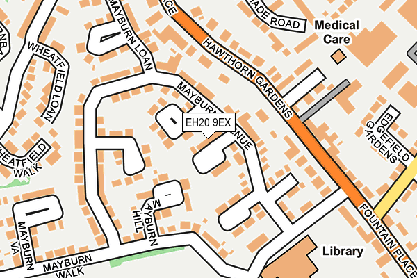 EH20 9EX map - OS OpenMap – Local (Ordnance Survey)