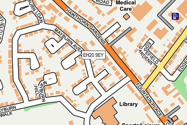 EH20 9EY map - OS OpenMap – Local (Ordnance Survey)