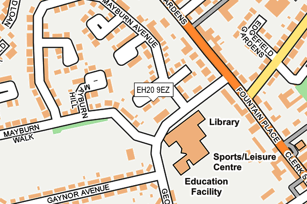 EH20 9EZ map - OS OpenMap – Local (Ordnance Survey)