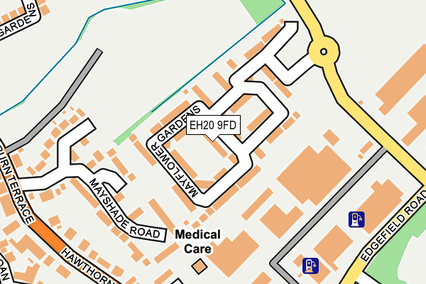 EH20 9FD map - OS OpenMap – Local (Ordnance Survey)