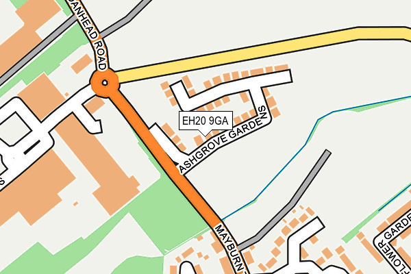 EH20 9GA map - OS OpenMap – Local (Ordnance Survey)