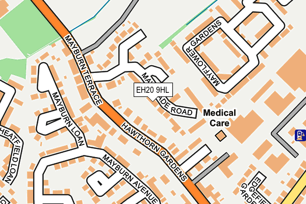 EH20 9HL map - OS OpenMap – Local (Ordnance Survey)