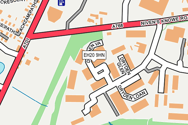 EH20 9HN map - OS OpenMap – Local (Ordnance Survey)