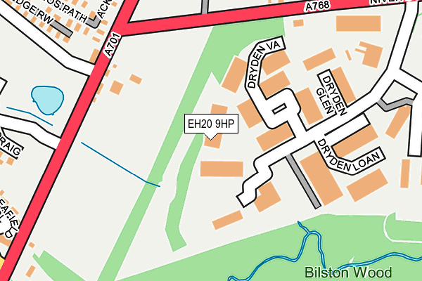 EH20 9HP map - OS OpenMap – Local (Ordnance Survey)