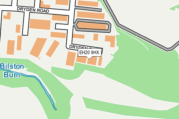 EH20 9HX map - OS OpenMap – Local (Ordnance Survey)