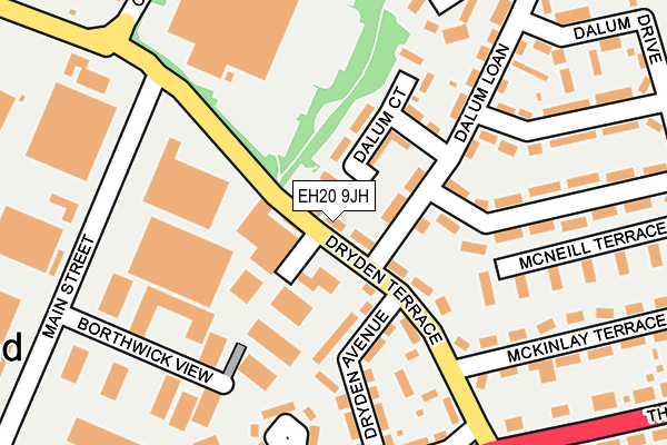 EH20 9JH map - OS OpenMap – Local (Ordnance Survey)