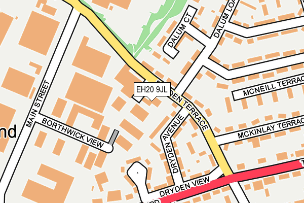 EH20 9JL map - OS OpenMap – Local (Ordnance Survey)