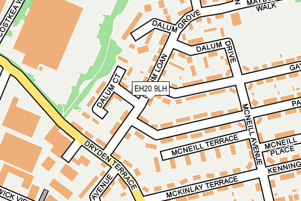 EH20 9LH map - OS OpenMap – Local (Ordnance Survey)