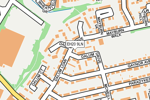 EH20 9LN map - OS OpenMap – Local (Ordnance Survey)