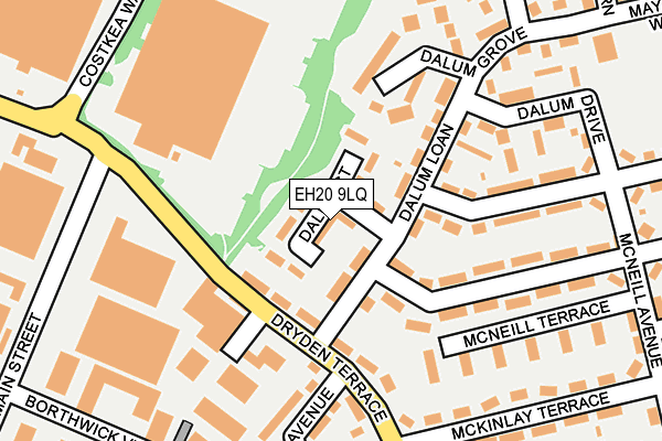 EH20 9LQ map - OS OpenMap – Local (Ordnance Survey)