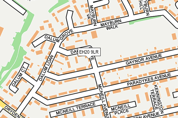EH20 9LR map - OS OpenMap – Local (Ordnance Survey)