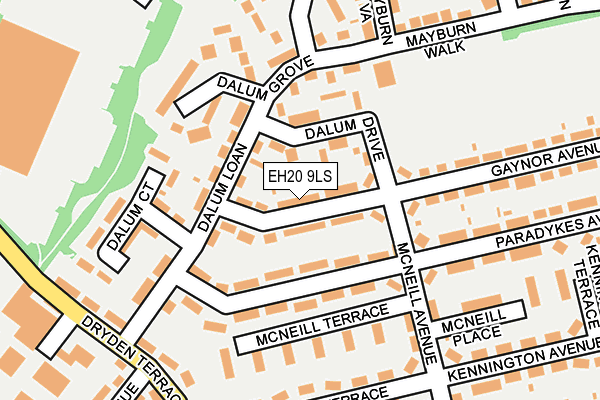 EH20 9LS map - OS OpenMap – Local (Ordnance Survey)