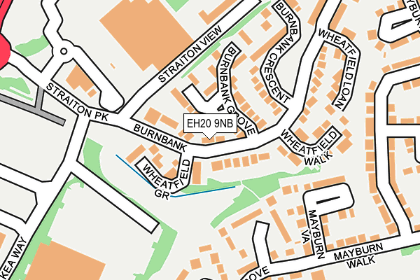 EH20 9NB map - OS OpenMap – Local (Ordnance Survey)