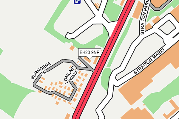 EH20 9NP map - OS OpenMap – Local (Ordnance Survey)