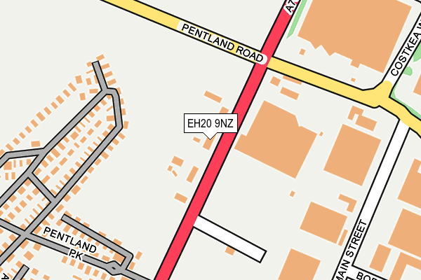 EH20 9NZ map - OS OpenMap – Local (Ordnance Survey)