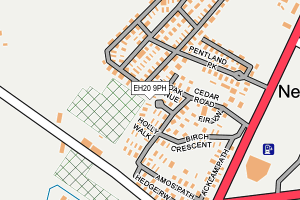 EH20 9PH map - OS OpenMap – Local (Ordnance Survey)
