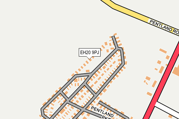 EH20 9PJ map - OS OpenMap – Local (Ordnance Survey)