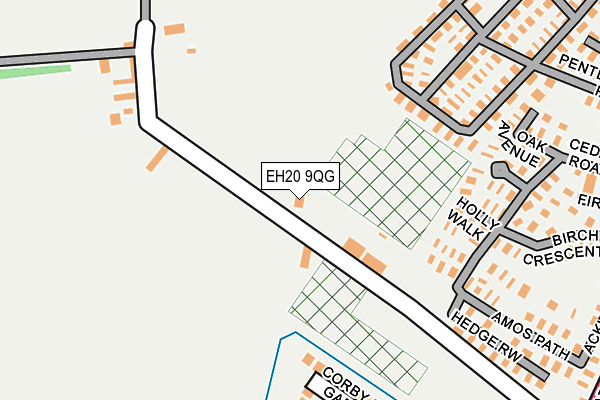 EH20 9QG map - OS OpenMap – Local (Ordnance Survey)