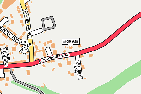EH20 9SB map - OS OpenMap – Local (Ordnance Survey)