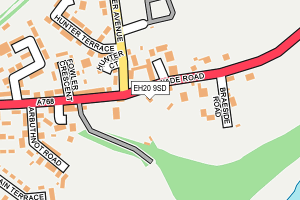 EH20 9SD map - OS OpenMap – Local (Ordnance Survey)