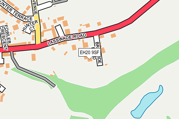 EH20 9SF map - OS OpenMap – Local (Ordnance Survey)
