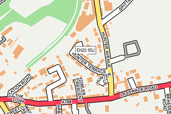 EH20 9SJ map - OS OpenMap – Local (Ordnance Survey)