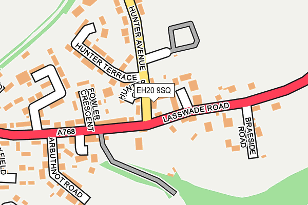 EH20 9SQ map - OS OpenMap – Local (Ordnance Survey)