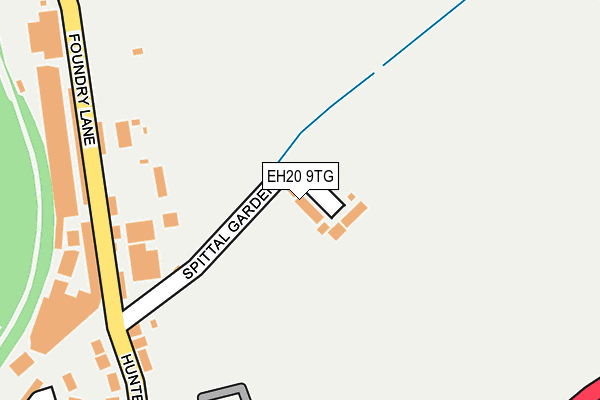 EH20 9TG map - OS OpenMap – Local (Ordnance Survey)