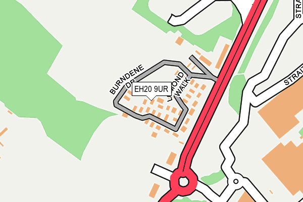 EH20 9UR map - OS OpenMap – Local (Ordnance Survey)