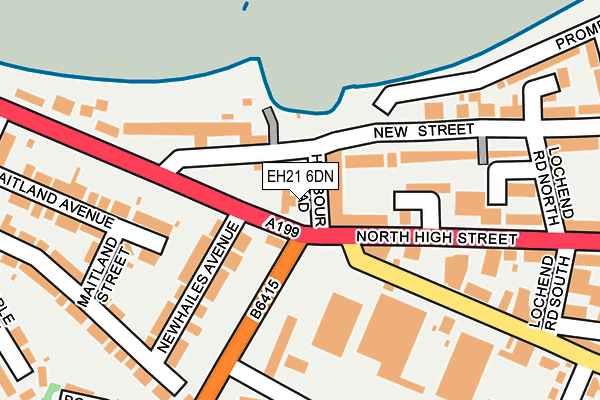 EH21 6DN map - OS OpenMap – Local (Ordnance Survey)