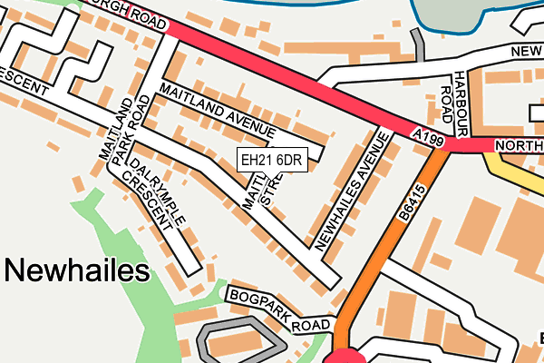 EH21 6DR map - OS OpenMap – Local (Ordnance Survey)