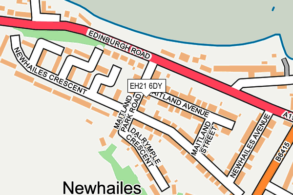 EH21 6DY map - OS OpenMap – Local (Ordnance Survey)