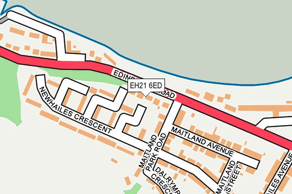 EH21 6ED map - OS OpenMap – Local (Ordnance Survey)