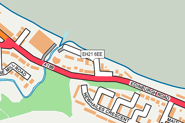 EH21 6EE map - OS OpenMap – Local (Ordnance Survey)