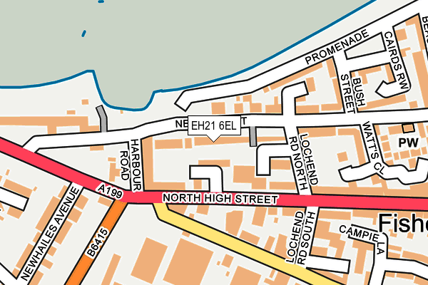 EH21 6EL map - OS OpenMap – Local (Ordnance Survey)