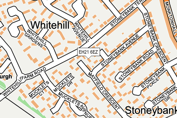 EH21 6EZ map - OS OpenMap – Local (Ordnance Survey)