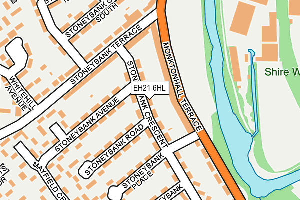 EH21 6HL map - OS OpenMap – Local (Ordnance Survey)