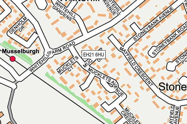 EH21 6HU map - OS OpenMap – Local (Ordnance Survey)