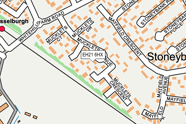 EH21 6HX map - OS OpenMap – Local (Ordnance Survey)