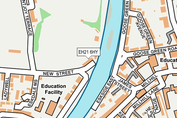 EH21 6HY map - OS OpenMap – Local (Ordnance Survey)